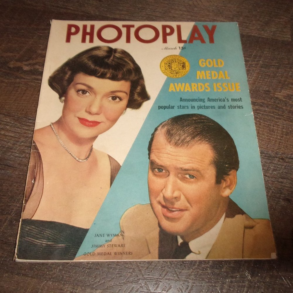 Photoplay magazine March 1950 movie stars ads